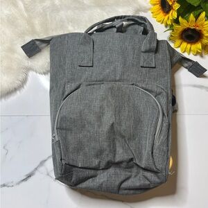 Gray Backpack with Zipper Detail Enfamil